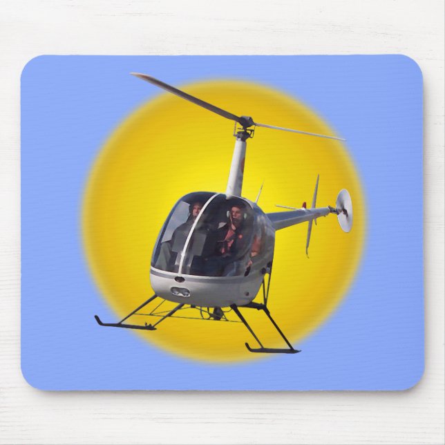Helicopter Mousepad & Keepsakes Helicopter Gifts Musmatta (Framsidan)