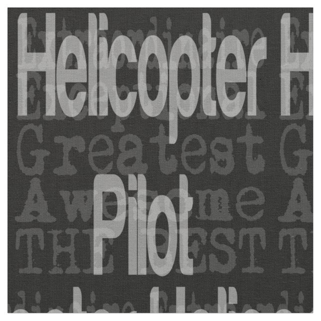 Helicopter Pilot Extraordinaire Tyg (Närbild)