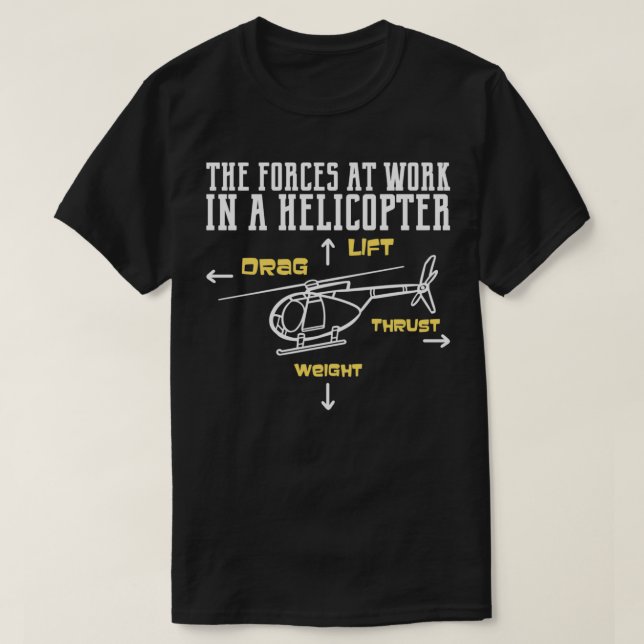 Helicopter Pilot Gift 4 T Shirt (Design framsida)