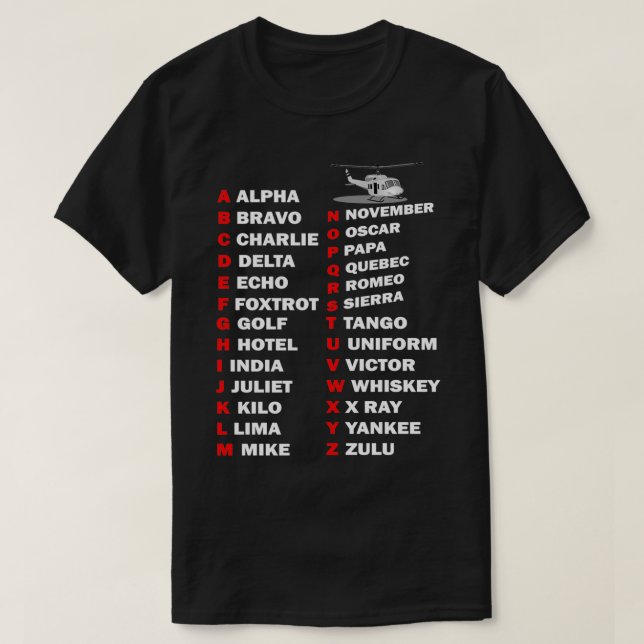 Helicopter Pilot Gift I Militär Heli Aviator 14 T Shirt (Design framsida)