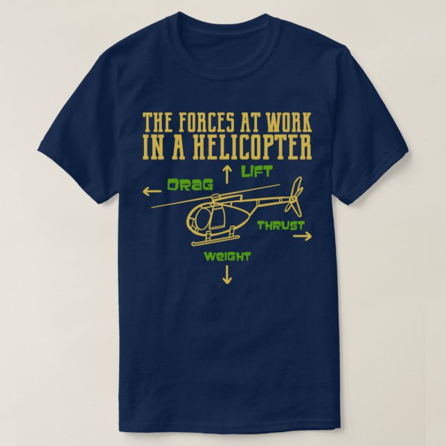 Helicopter Pilot Gift  T Shirt (Design framsida)