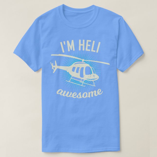 Helicopter Pilot Heli RC Chopper Gift T Shirt (Design framsida)