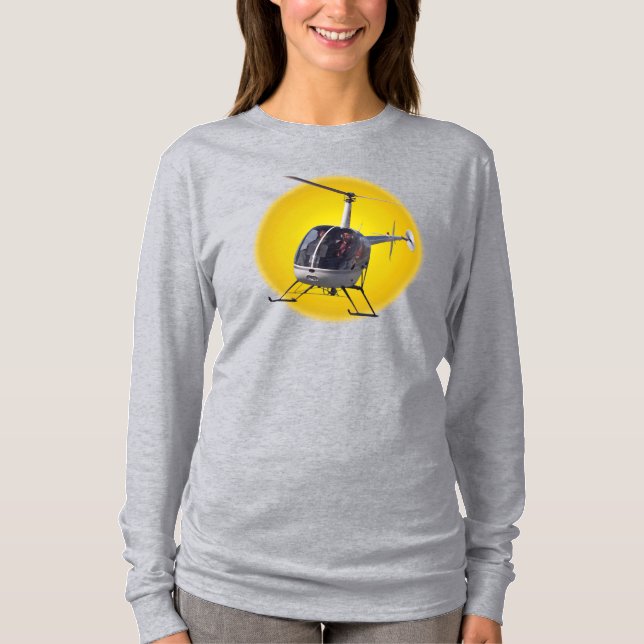 Helicopter Shirts Coola Kvinnor i Helicopter Shirt T Shirt (Framsida)
