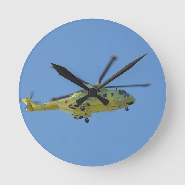 Helicopter to The Isles of Scilly Rund Klocka (Framsida)