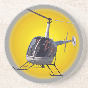 Helicopter Underlägg Coola Helicopter Keepsak Sandsten
