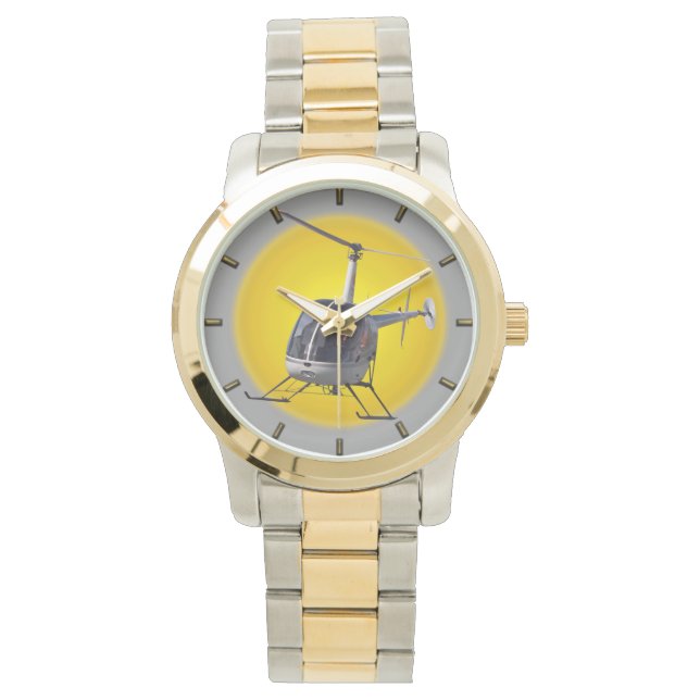 Helicopter Watch Coola Flygande Helicopter Wristwa Armbandsur (Framsida)