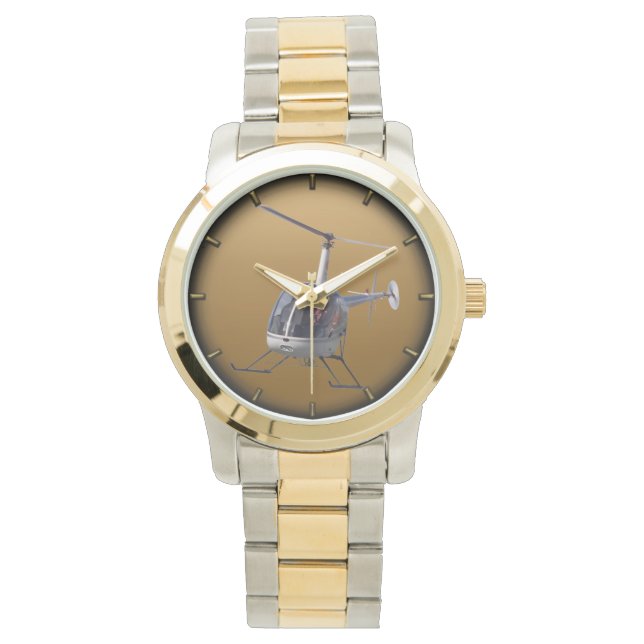 Helicopter Watch Coola Flygande Helicopter Wristwa Armbandsur (Framsida)
