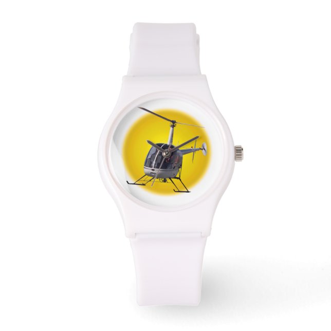 Helicopter Watch Coola Flygande Helicopter Wristwa Armbandsur (Framsida)