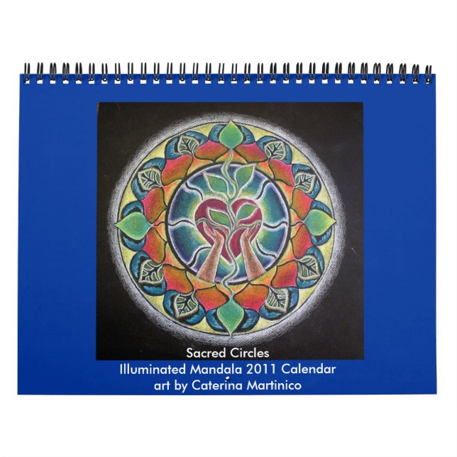 Helig 2014 cirklar den upplyst mandalaen 2013 kalender (Omslag)
