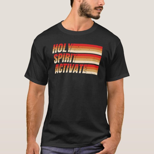 Helig  Ande  Aktivera  Kristna T Shirt (Framsida)