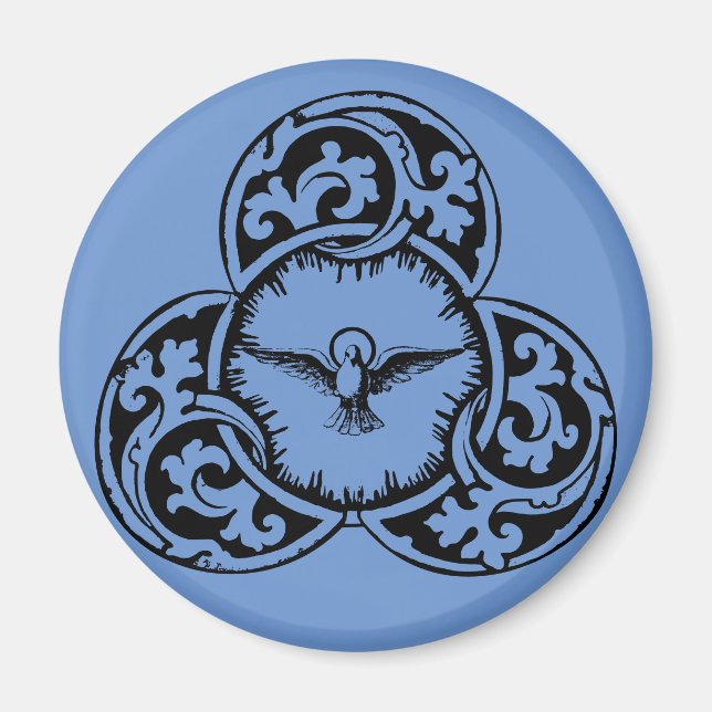 Helig Ande-duva kristen symbol Magnet (Framsidan)
