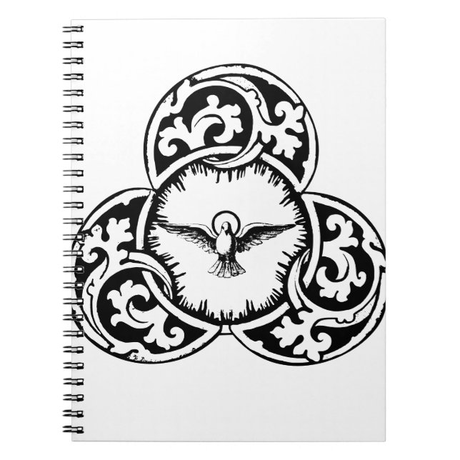 Helig Ande Duva Kristet symbol Anteckningsbok (Framsidan)