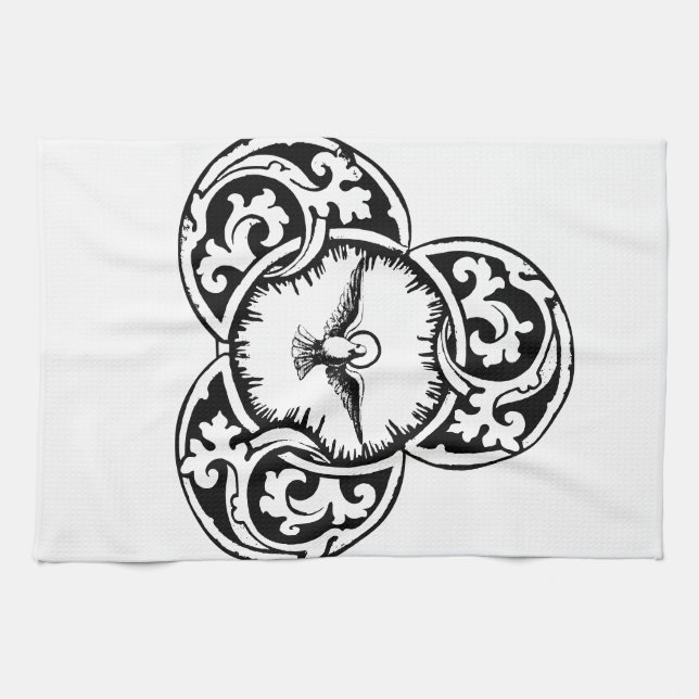 Helig Ande Duva Kristet symbol Kökshandduk (Horisontell)