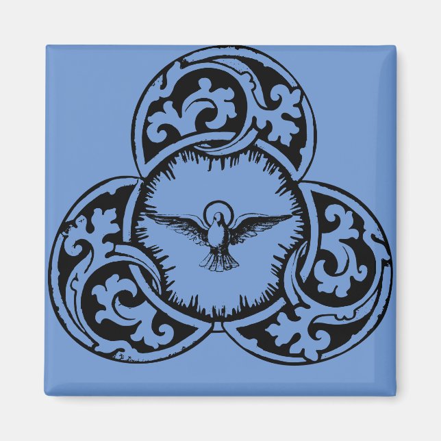 Helig Ande Duva Kristet symbol Magnet (Framsidan)