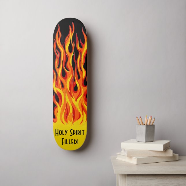 Helig Ande Fylld! Mini Skateboard Bräda 18,5 Cm (Väggkonst)