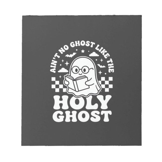 Helig Ande Retro Halloween Spökdesign_1 Anteckningsblock (Framsida)