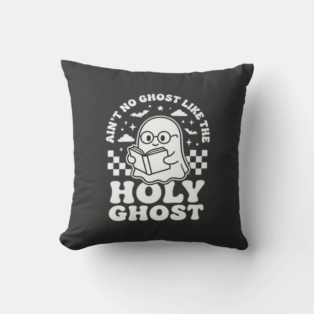 Helig Ande Retro Halloween Spökdesign_1 Kudde (Framsida)