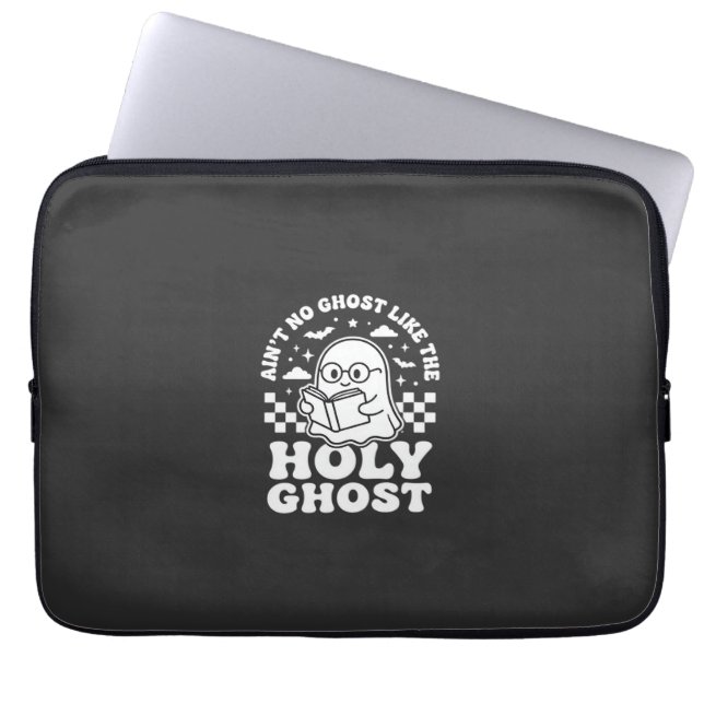 Helig Ande Retro Halloween-spökdesign_1 Laptop Fodral (Framsidan)