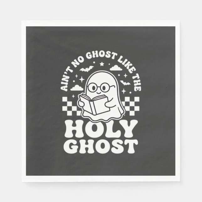 Helig Ande Retro Halloween Spökdesign_1 Pappersservett (Framsidan)