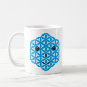 Helig ansikte - Arkitrian, 01 Blue. Kaffemugg