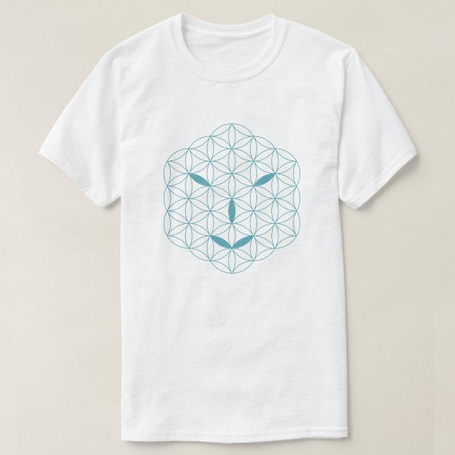 Helig ansikte-Arkitrien 02, Sea Grönt-Tr. T Shirt (Design framsida)