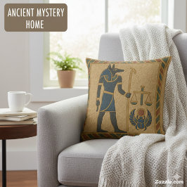 Helig Anubis Guardian Golden Justice Pillow Kudde