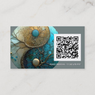 Helig Balans Yin Yang-symbol Visitkort