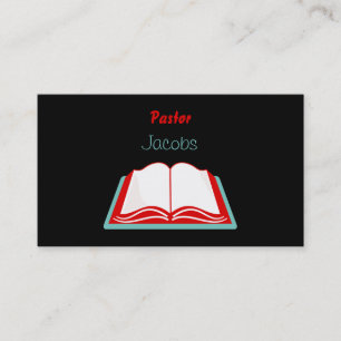 Helig bibel, pastor, Jacobs Visitkort