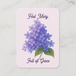 Helig Blooms Lilac - Hail Mary Heliga Card Visitkort