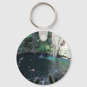Helig Blue Cenote, Ik Kil, Mexiko #2 Keychain Nyckelring
