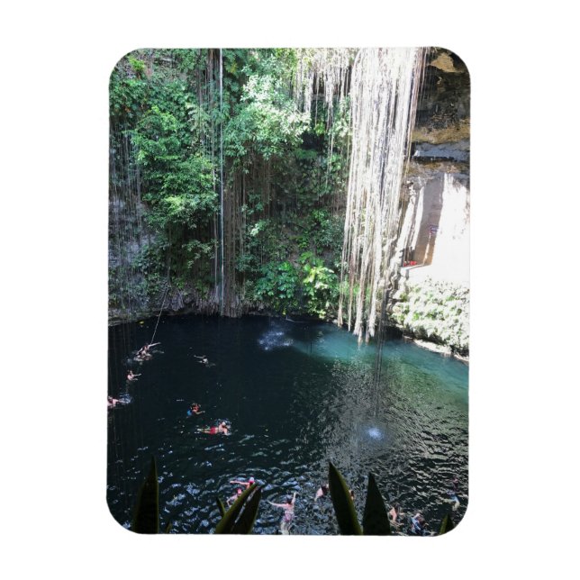 Helig Blue Cenote, Ik Kil, Mexiko #2 Photo Magnet (Vertikal)