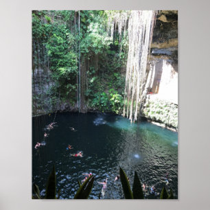 Helig Blue Cenote, Ik Kil, Mexiko #2 Poster