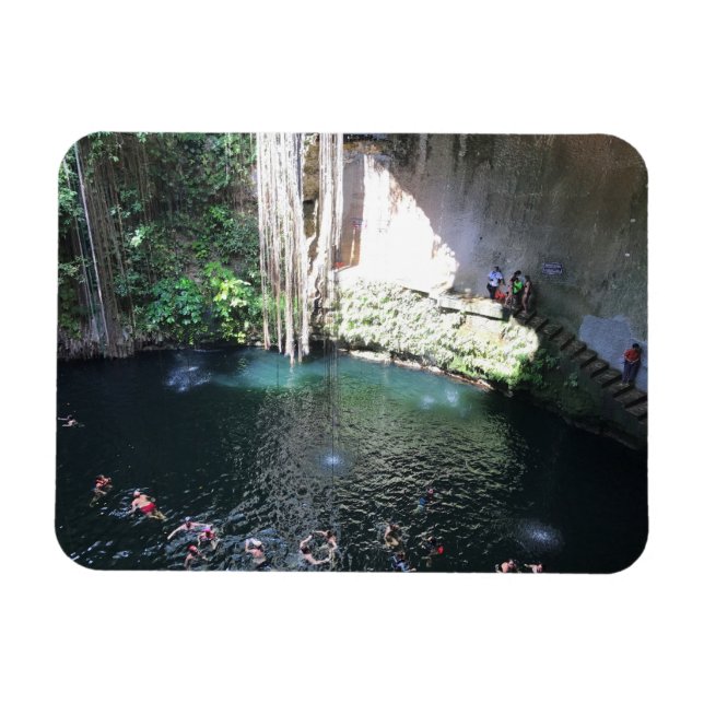 Helig Blue Cenote, Ik Kil, Mexiko #4 Photo Magnet (Horisontell)
