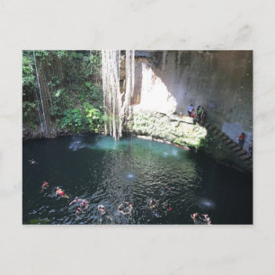 Helig Blue Cenote, Ik Kil, Mexiko #4 vykort