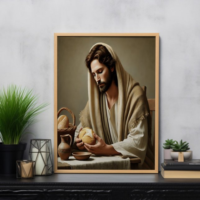 Helig Bread: Jesus' Loving Gesture Poster (Skapare uppladdad)