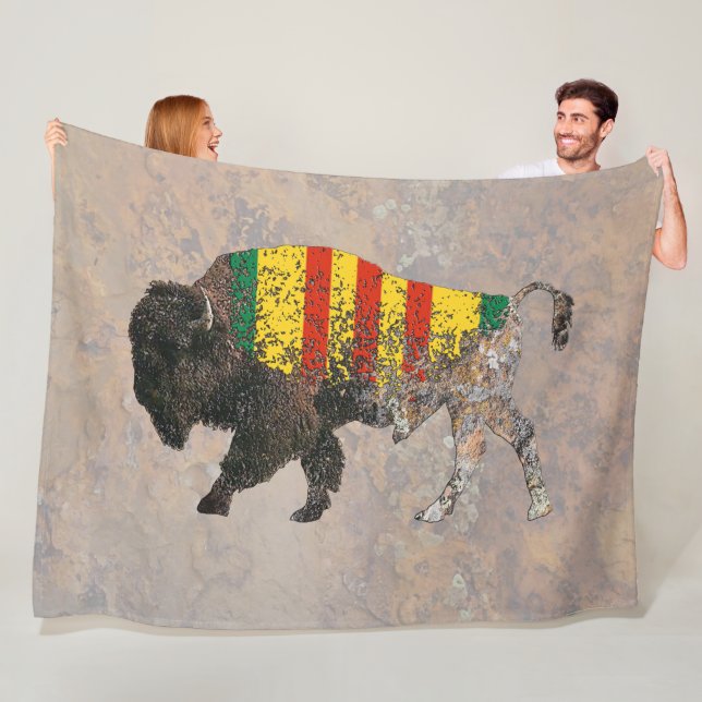 Helig Buffalo Vietnam Veteran BLANKET Fleecefilt (På plats)