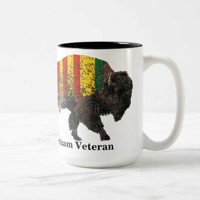Helig Buffalo Vietnam Veteran Two Tone Coffee Mugg (Höger)