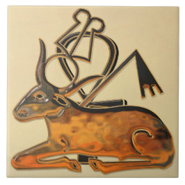 Helig Bull Egyptian 3D 3 Kakelplatta