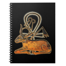 Helig Bull Egyptian 3D Anteckningsbok