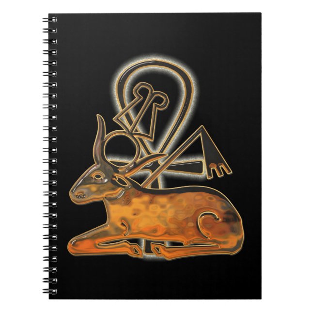 Helig Bull Egyptian 3D Anteckningsbok (Framsidan)