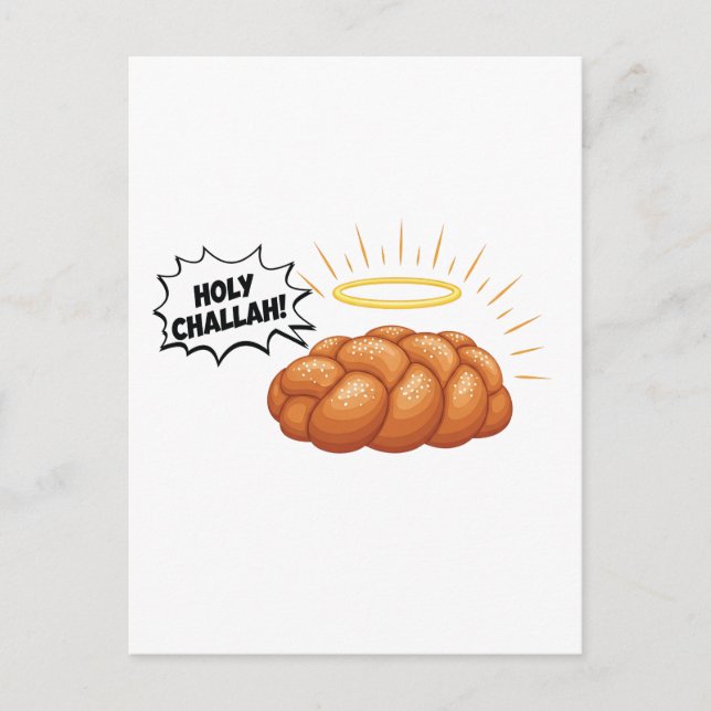 Helig Challah Hanukkah Judisk Judisk Bröd  Inbjudan Vykort (Framsida)