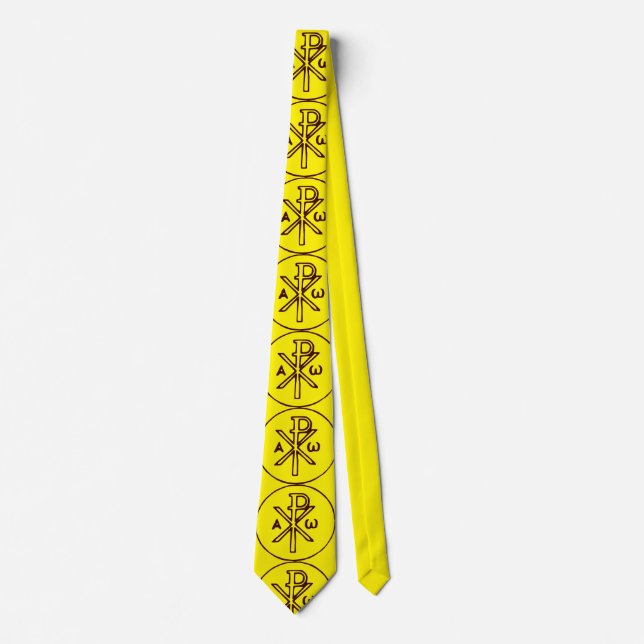 Helig Chi-Rho Kristogram Finkonst Slips (Framsida)