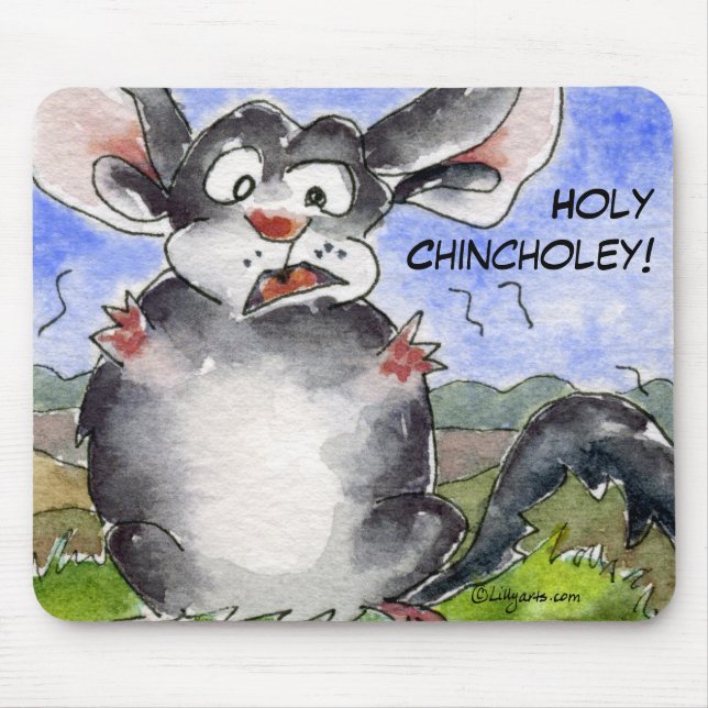 Helig Chincholey Chinchilla Mousepad Musmatta (Framsidan)