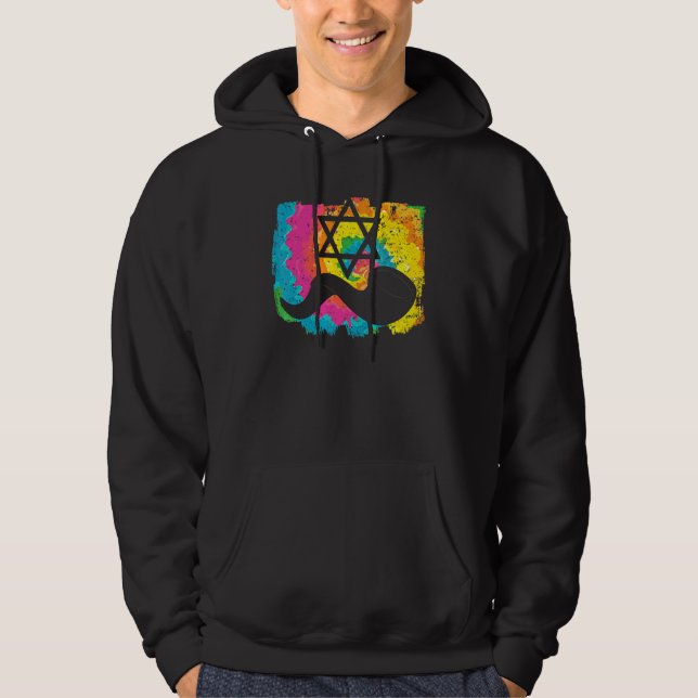 Helig Dag Jerusalem Judendom Judisk Yom Kippur Hoodie (Framsida)