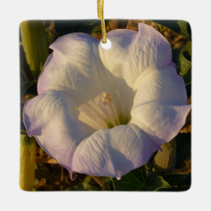 Helig Datura Flower Desert Wildblomma Julgransprydnad Keramik