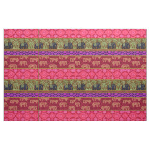 Helig Elefants Fabric Tyg