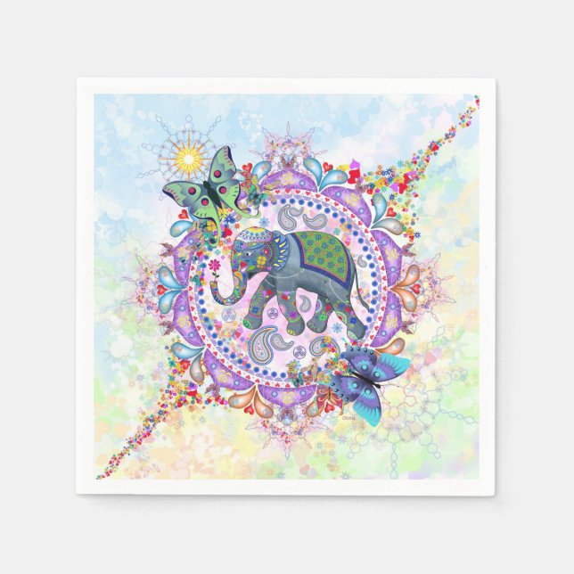 Helig Elephant Pappersservett (Framsidan)