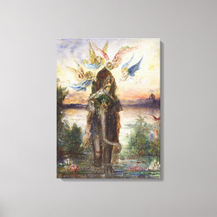 Helig Elephant (Péri) av Gustave Moreau Canvastryck