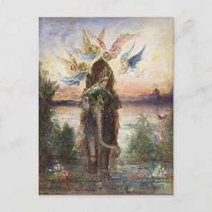 Helig Elephant (Péri) av Gustave Moreau Vykort