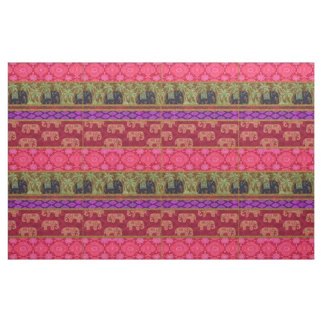 Helig Elephants Fabric Tyg (Yard)